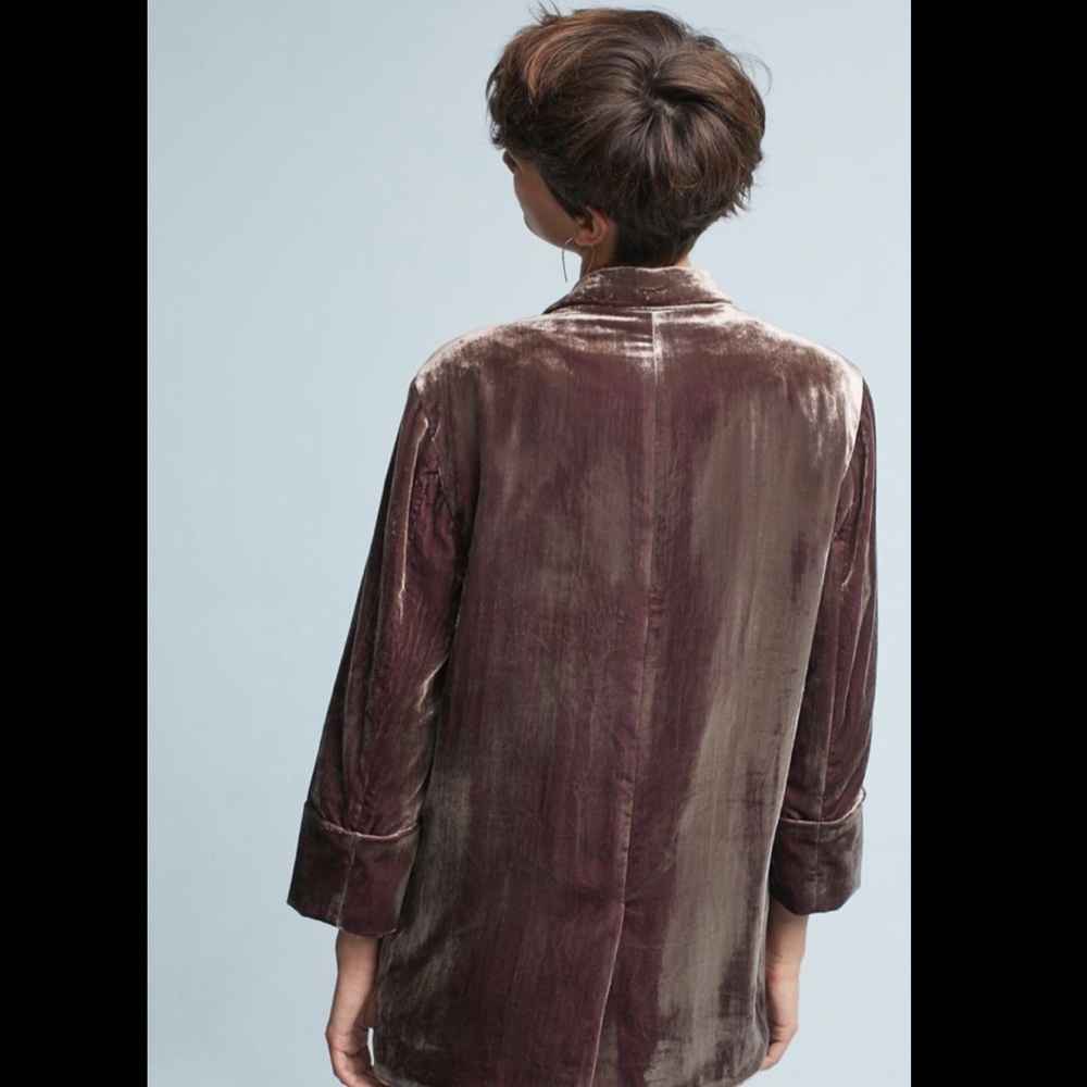 Cartonnier Iridescent Crushed Velvet Blazer S - Picture 8 of 8